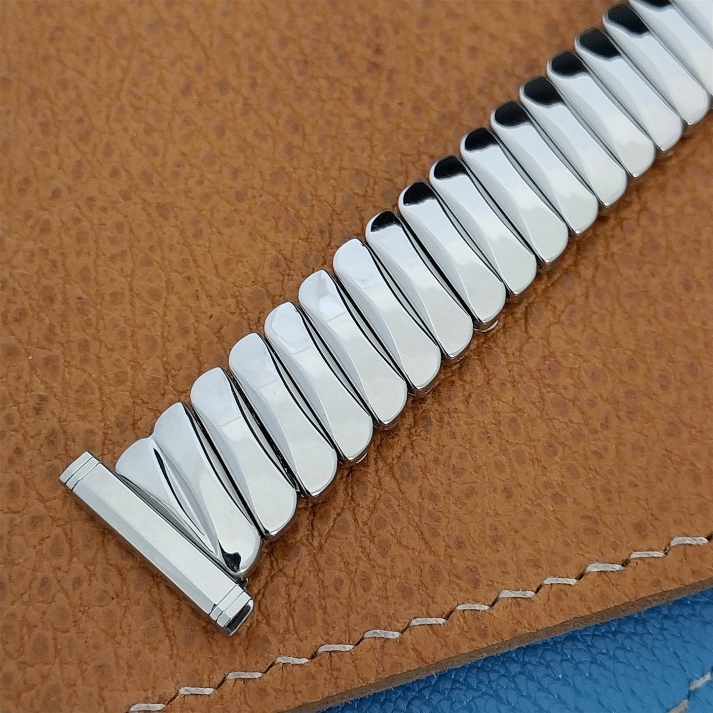 16mm 18mm 19mm 1950s Bellavance Stainless Steel Expansion nos Vintage Watch Band