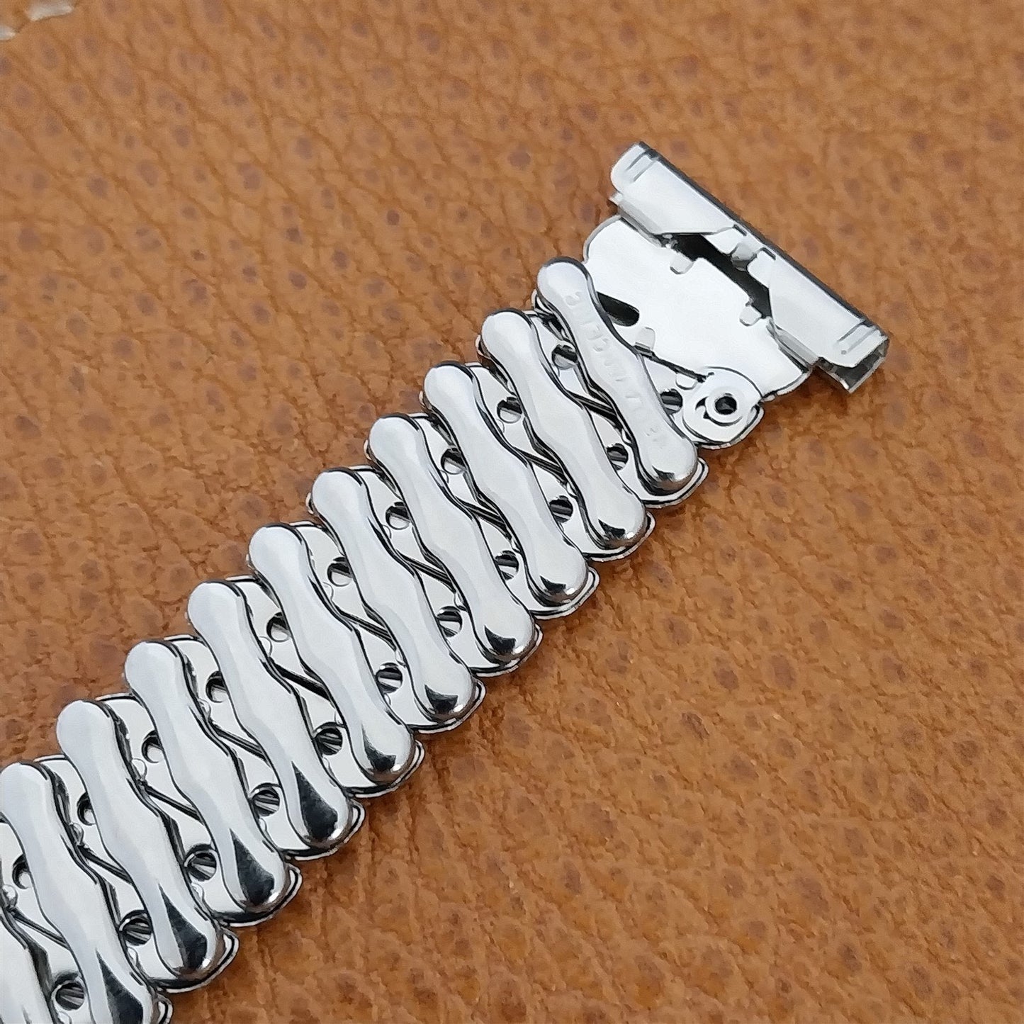 16mm 18mm 19mm 1950s Bellavance Stainless Steel Expansion nos Vintage Watch Band