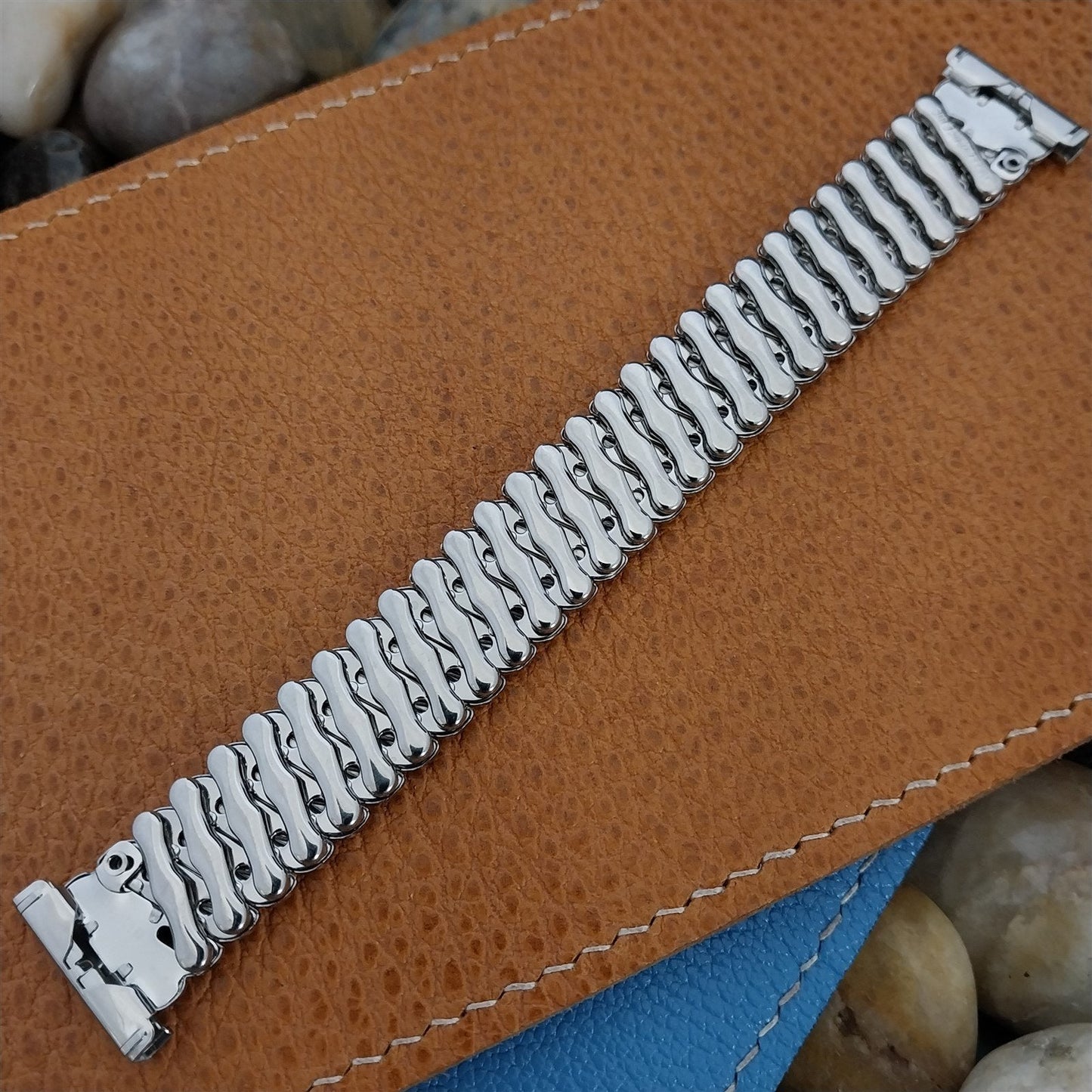 16mm 18mm 19mm 1950s Bellavance Stainless Steel Expansion nos Vintage Watch Band