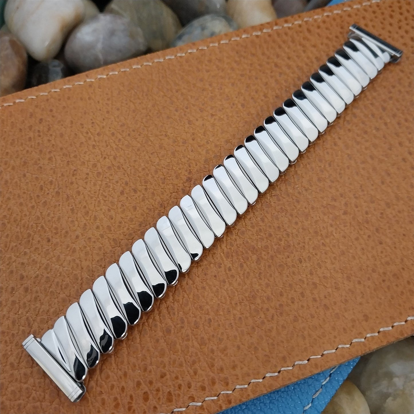 16mm 18mm 19mm 1950s Bellavance Stainless Steel Expansion nos Vintage Watch Band