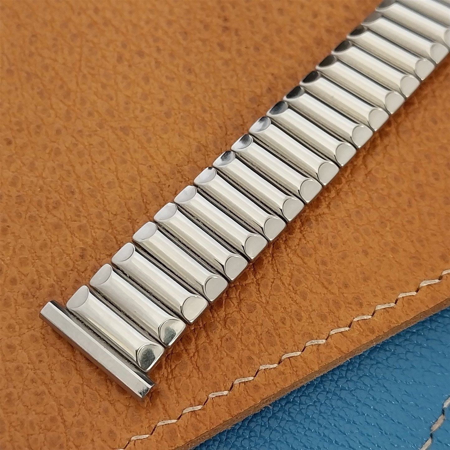 1950s Bellavance Stainless Steel Expansion nos Vintage Watch Band 16mm-19mm