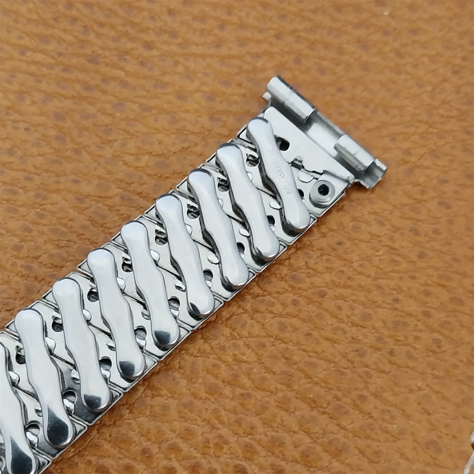 1950s Vintage Bellavance Stainless Steel Classic Stretch NOS Unused Watch Band