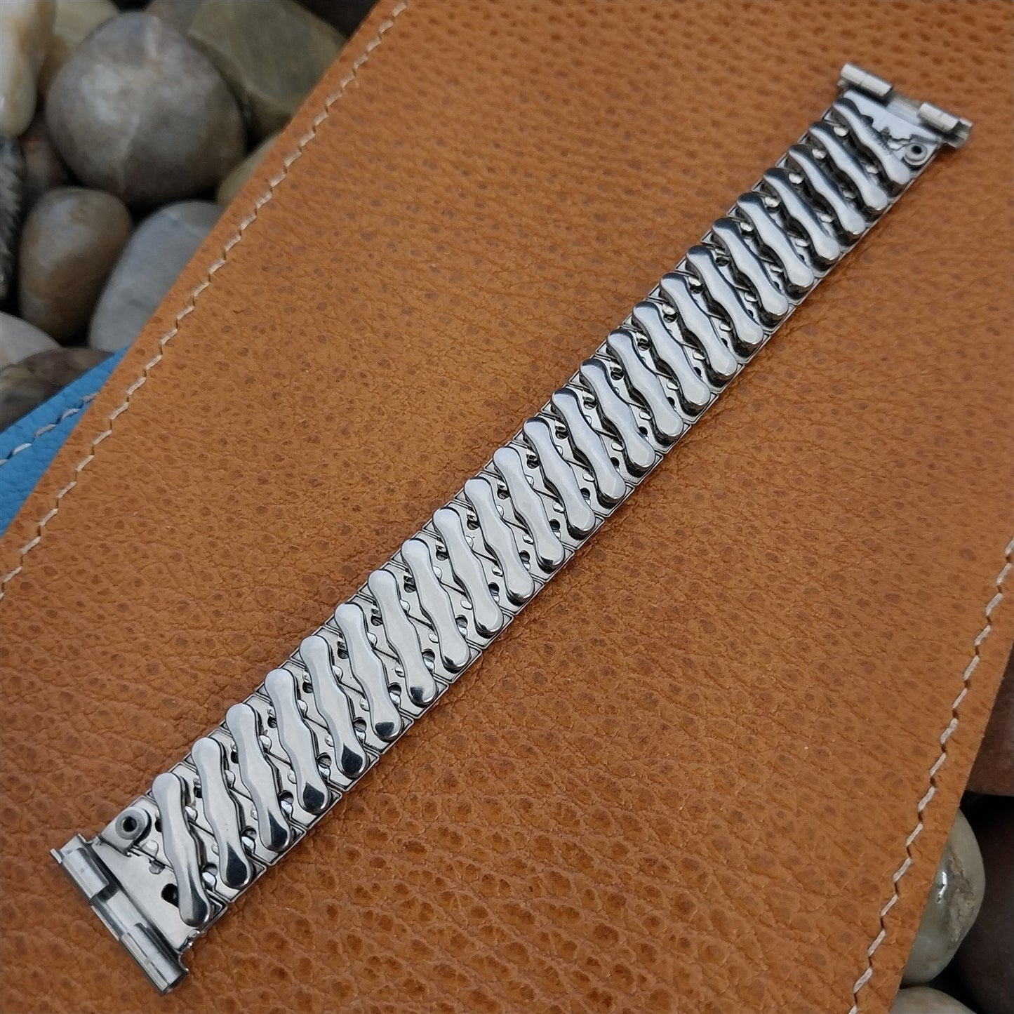 1950s Vintage Bellavance Stainless Steel Classic Stretch NOS Unused Watch Band