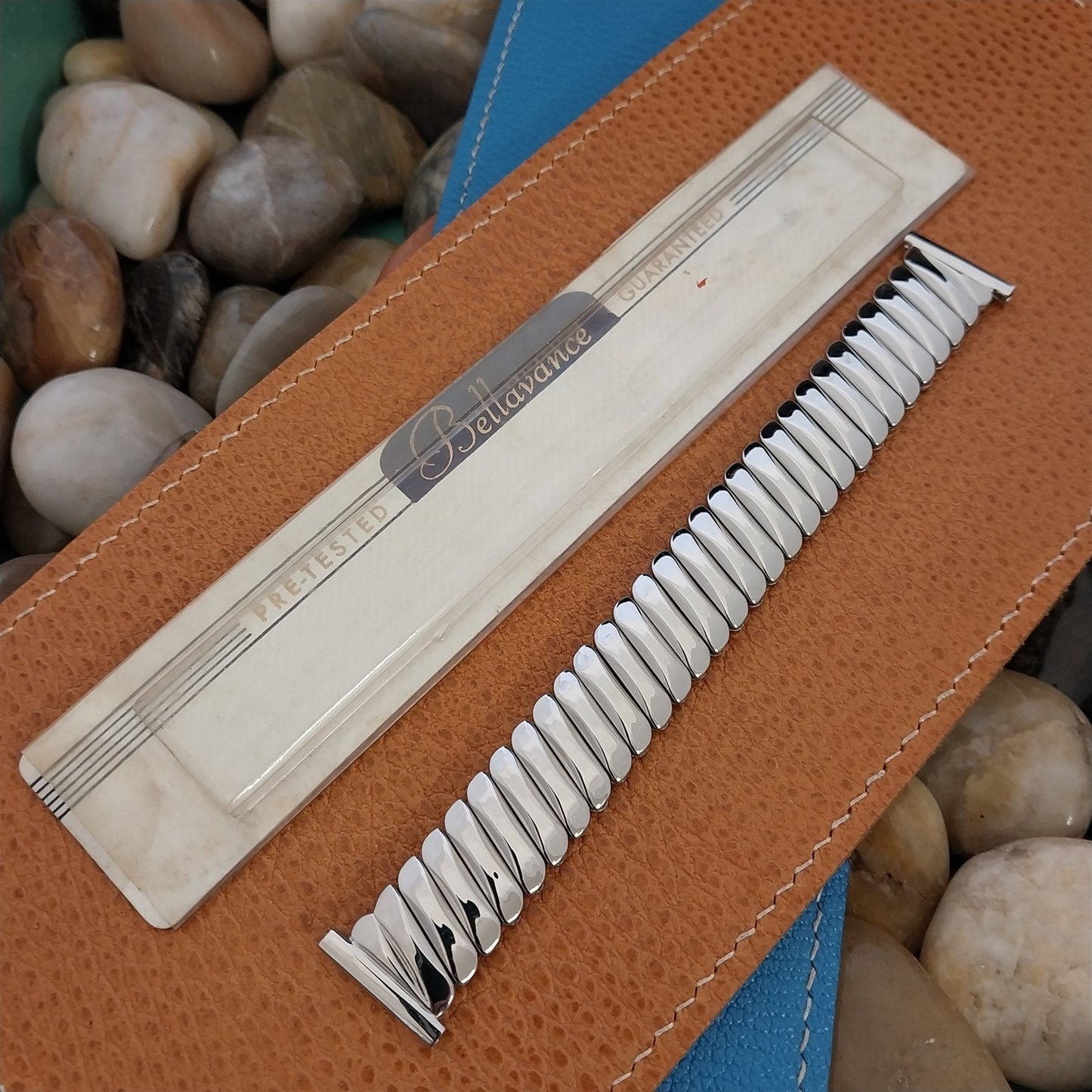 Vintage Watch Band 1950s Bellavance Stainless Steel Expansion nos 16mm 18mm 19mm