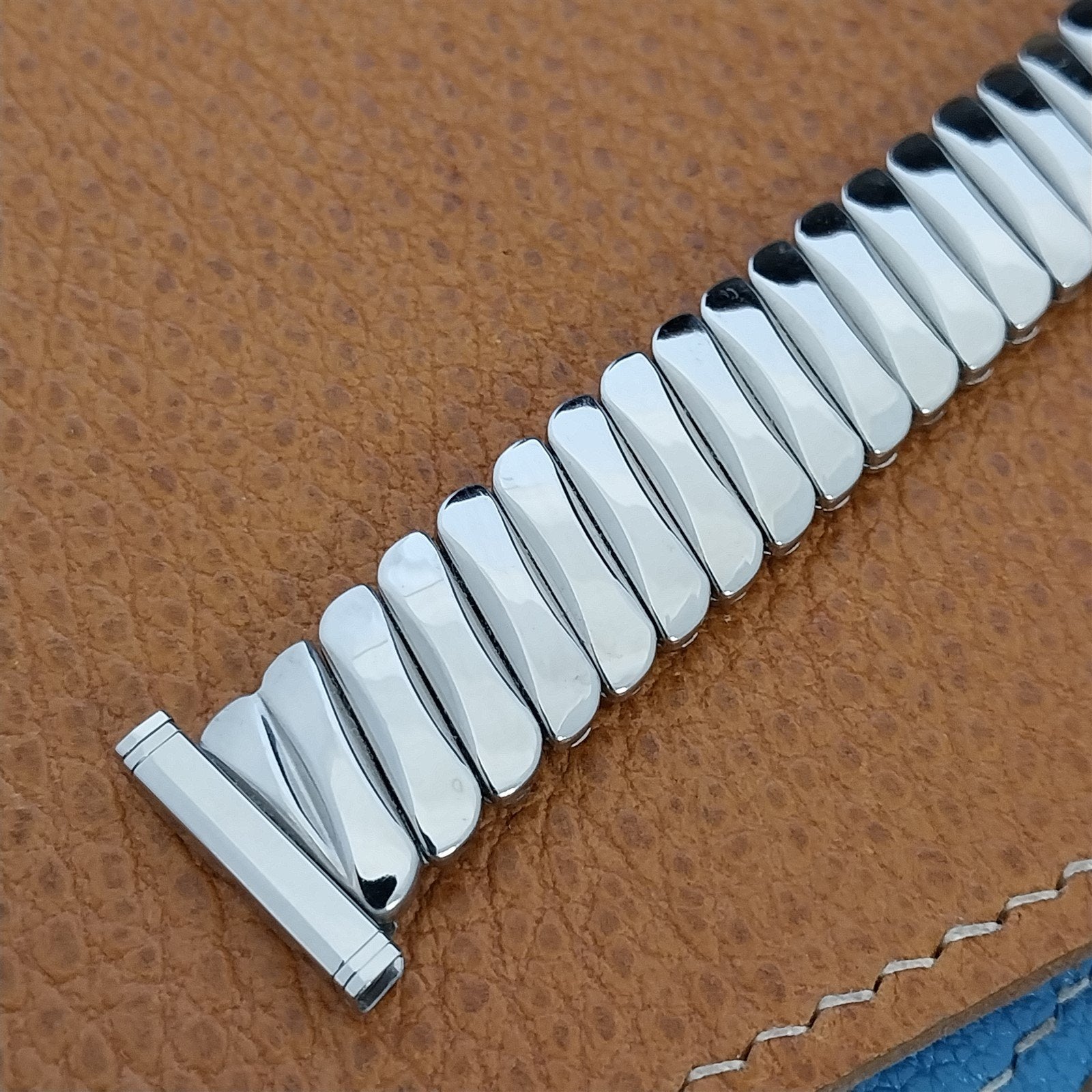 Vintage Watch Band 1950s Bellavance Stainless Steel Expansion nos 16mm 18mm 19mm