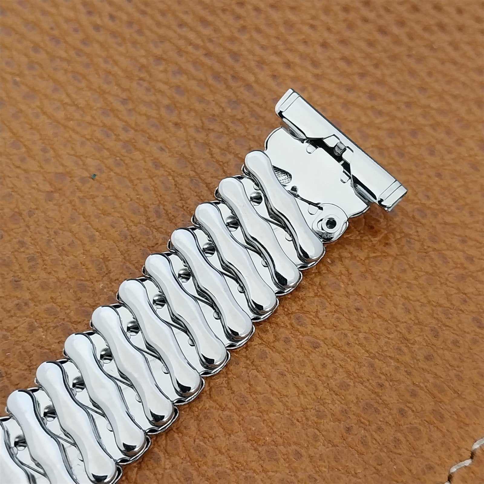 16mm 18mm 19mm Short 50s Bellavance Stainless Steel Expansion Uused Watch Band