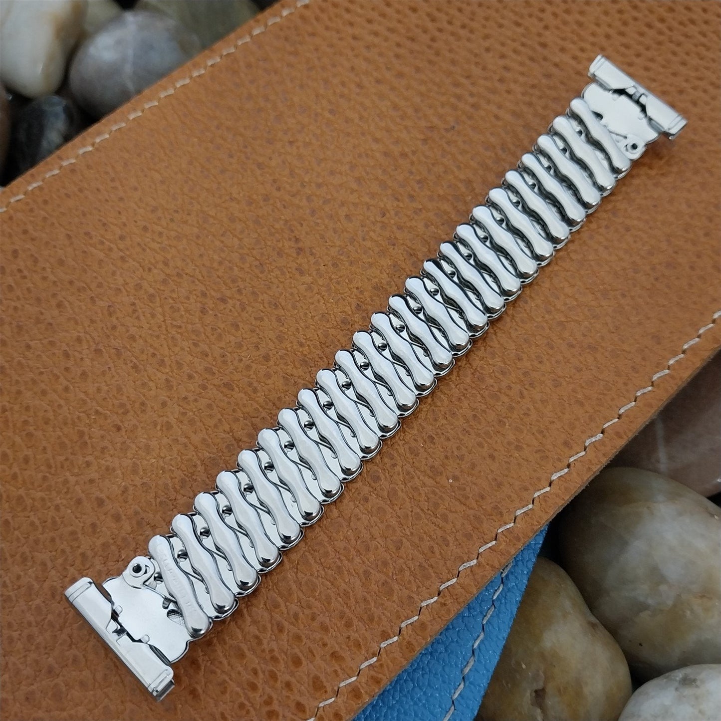 16mm 18mm 19mm Short 50s Bellavance Stainless Steel Expansion Uused Watch Band