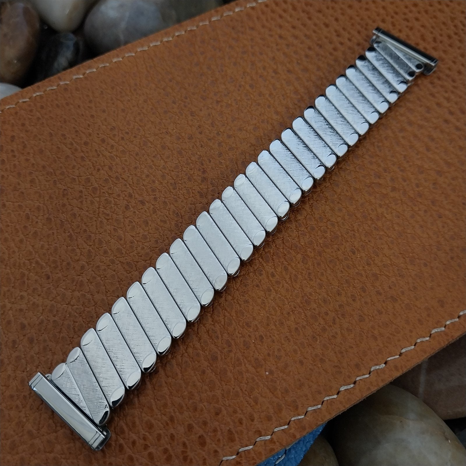 16mm 18mm 19mm Short 50s Bellavance Stainless Steel Expansion Uused Watch Band