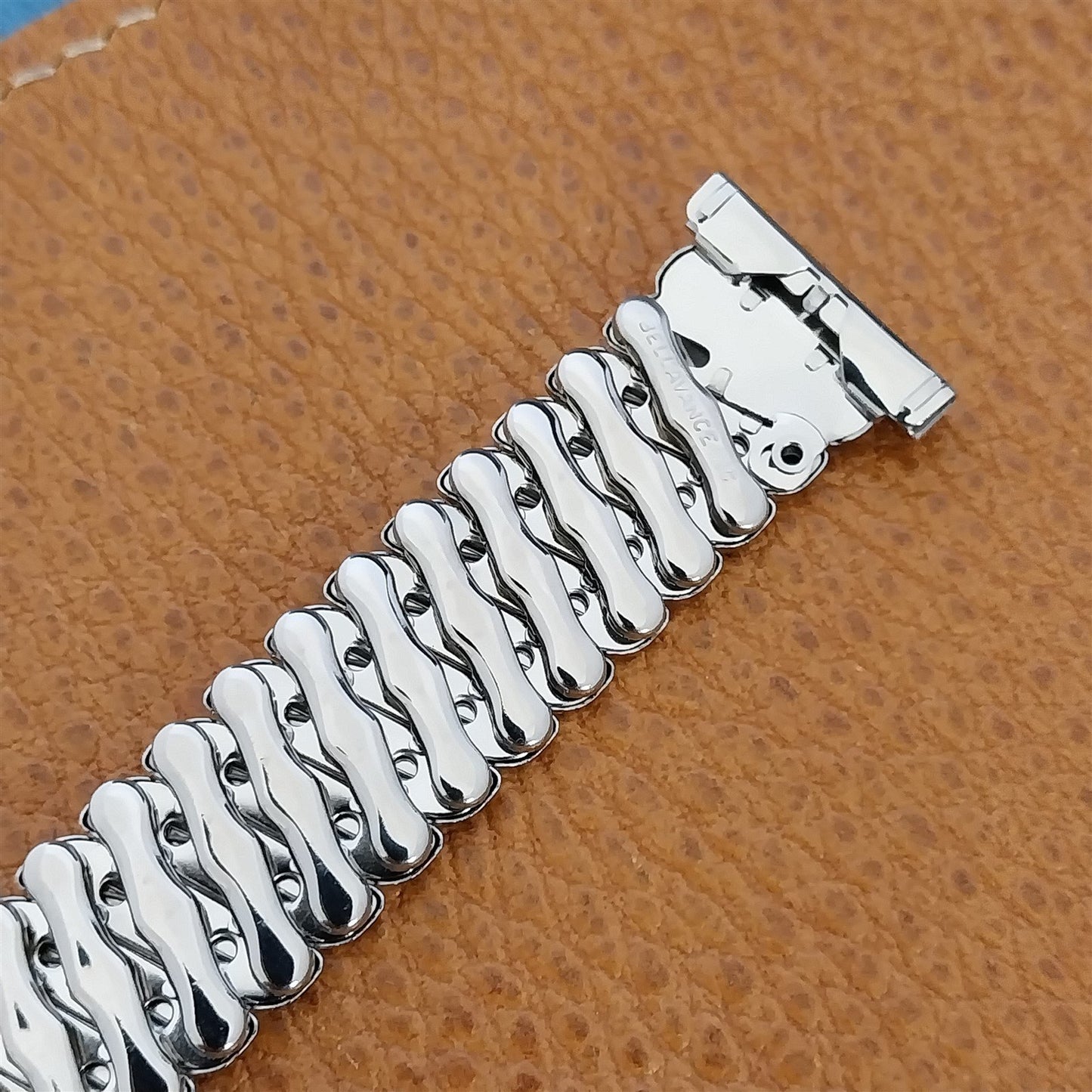 1950s Vintage 16mm 18mm 19mm Bellavance Stainless Stretch Unused Watch Band