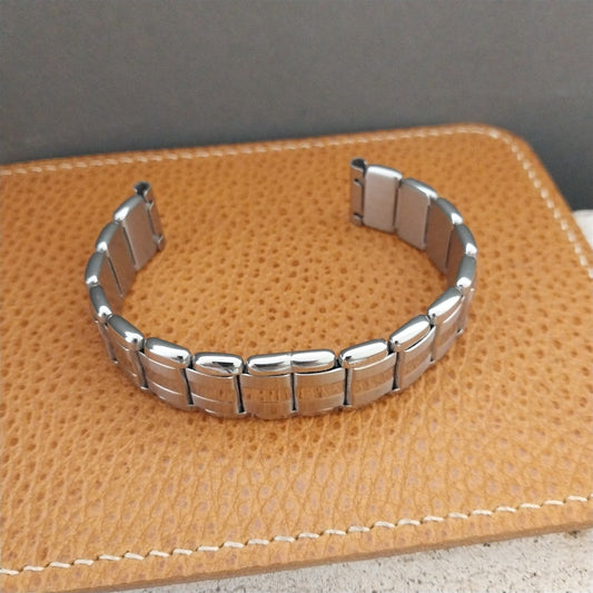 Kiefer Cadman 1960s Stainless Steel nos Military Type Vintage Watch Band 16mm