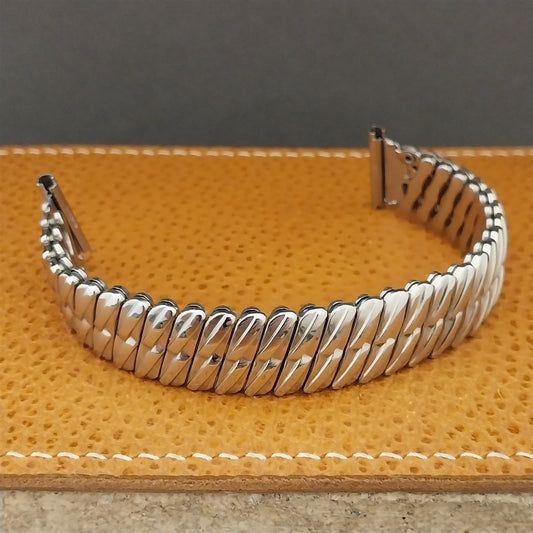 1950s Bellavance Stainless Steel 6" Expansion nos Vintage Watch Band 16mm-19mm