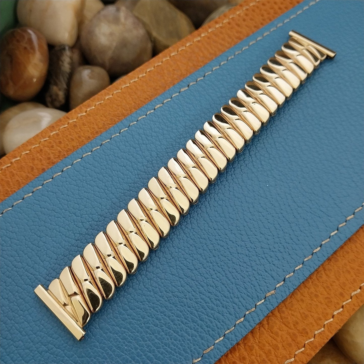 Bellavance short 10k Gold-Filled Expansion 1950s nos Vintage Watch Band