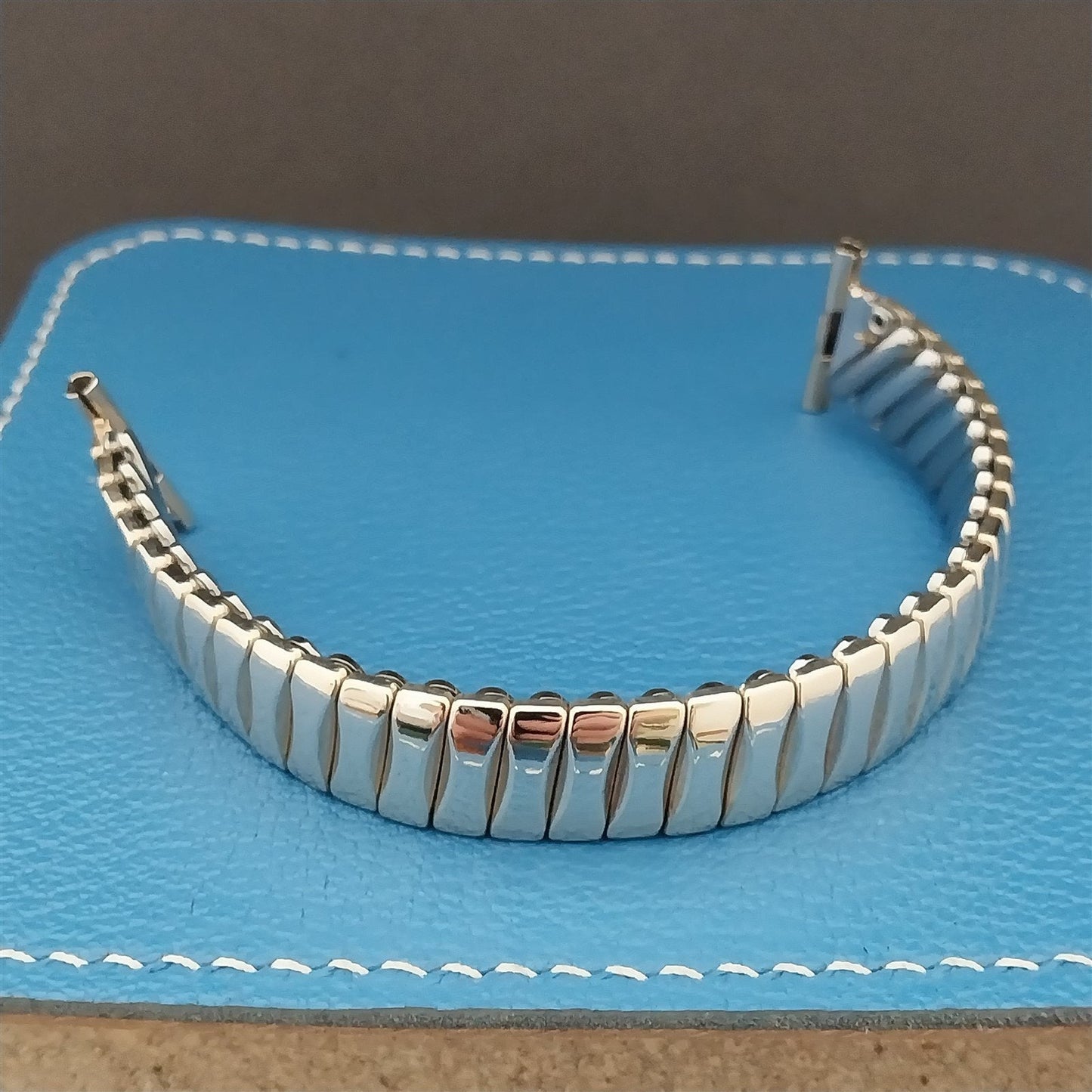 Long 10k Gold-Filled Bellavance USA nos 1960s Vintage Watch Band 16mm 18mm 19mm