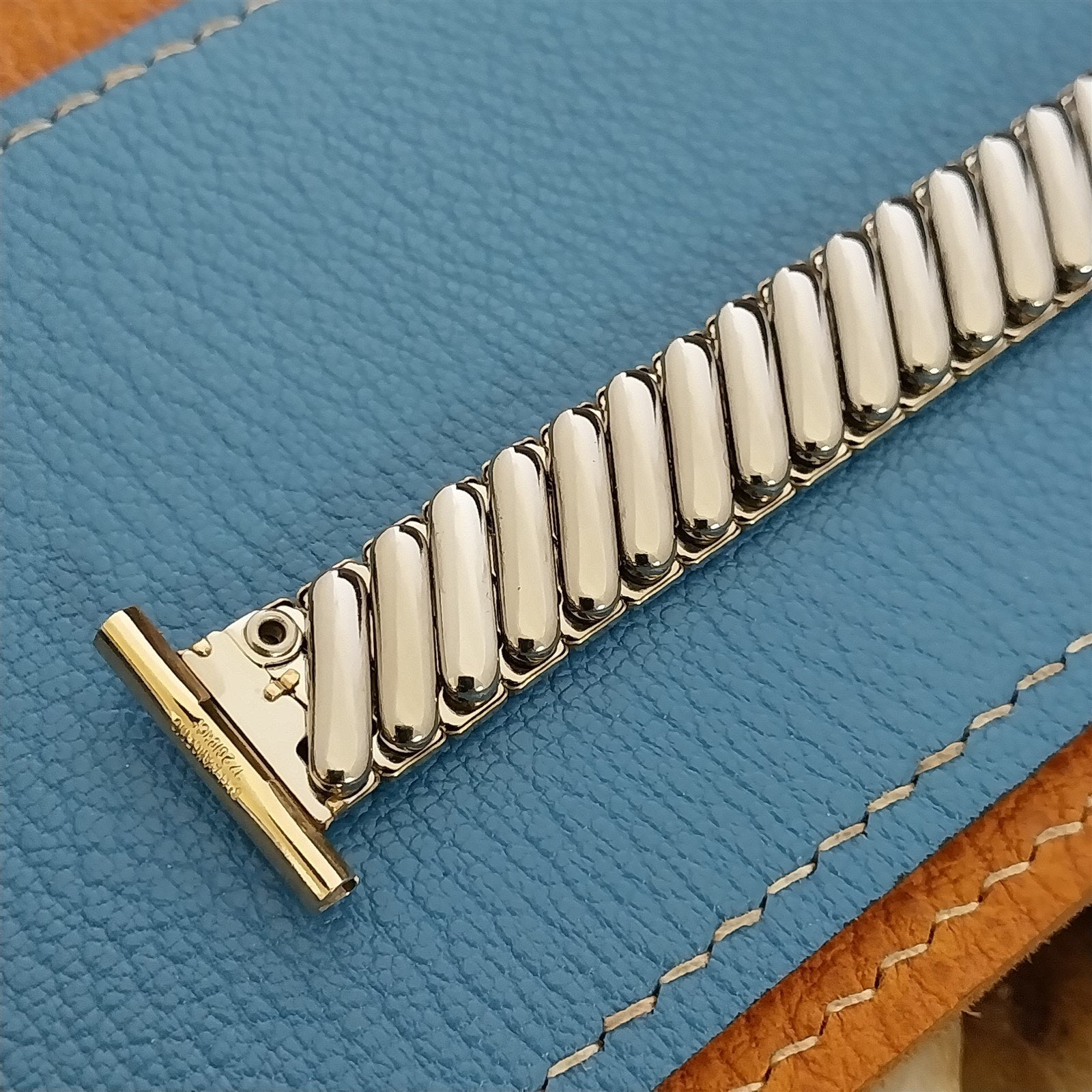 Long 10k Gold-Filled Bellavance USA nos 1960s Vintage Watch Band 16mm 18mm 19mm