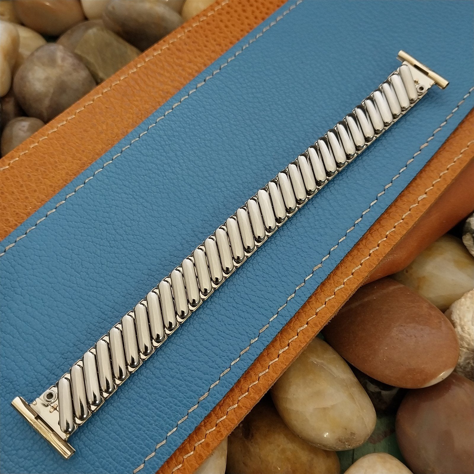 Long 10k Gold-Filled Bellavance USA nos 1960s Vintage Watch Band 16mm 18mm 19mm