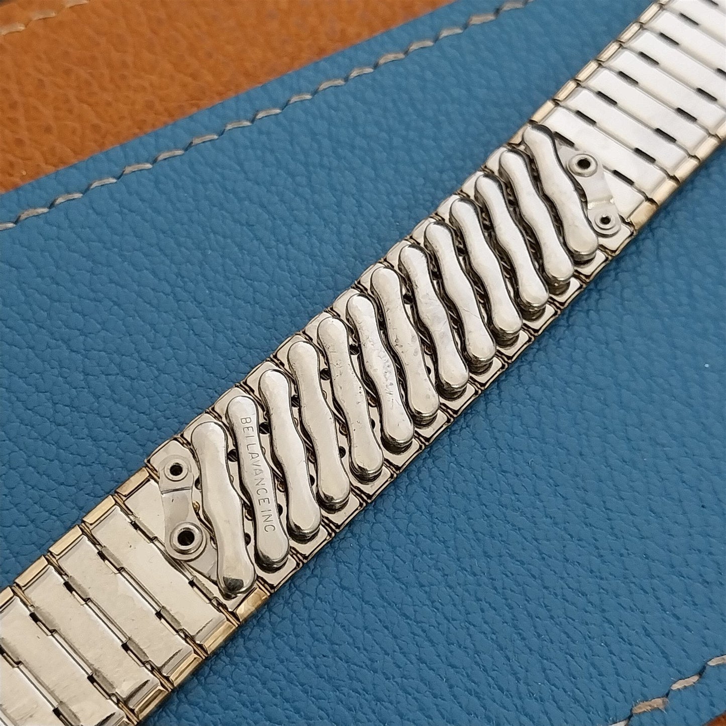 Long 10k Gold-Filled Bellavance USA nos 1960s Vintage Watch Band 16mm-19mm