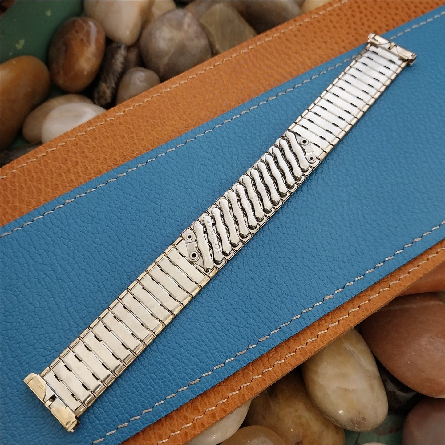 Long 10k Gold-Filled Bellavance USA nos 1960s Vintage Watch Band 16mm-19mm