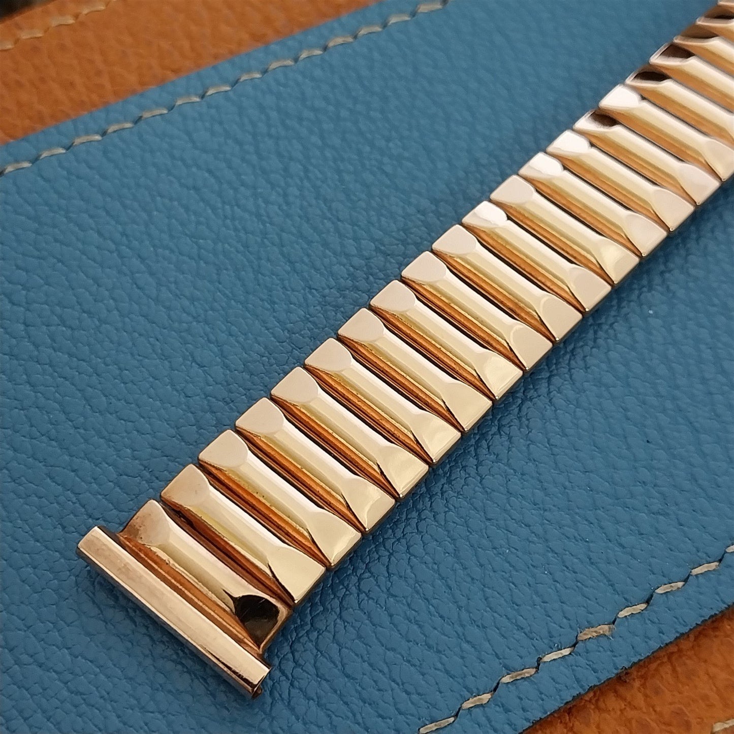 11/16" Short 1940s Bellavance Rose Gold-Filled nos Expansion Vintage Watch Band