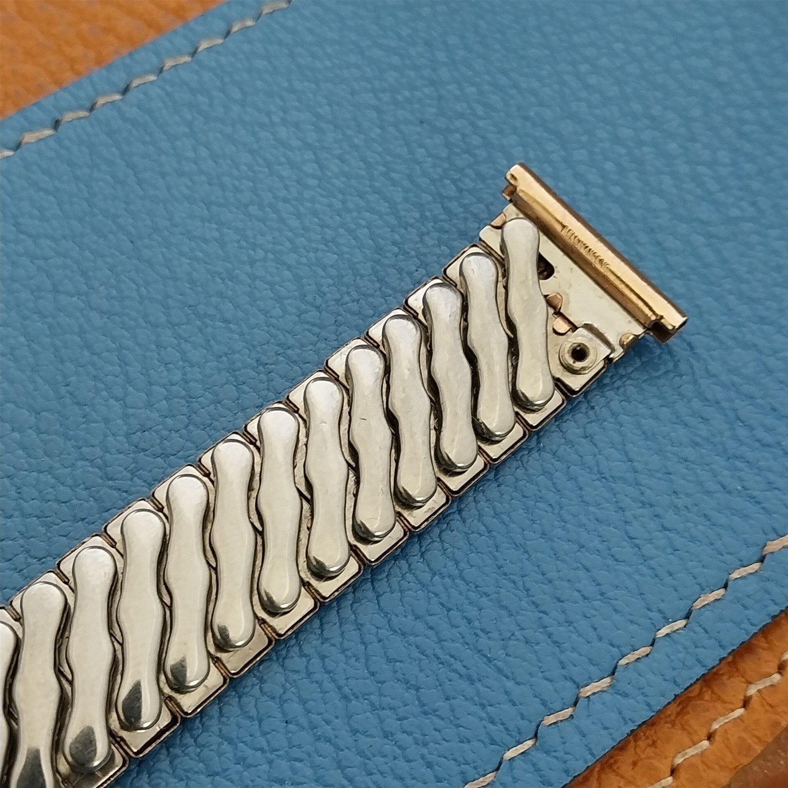 18mm Short 1940s Bellavance Rose Gold-Filled Unused Expansion Vintage Watch Band