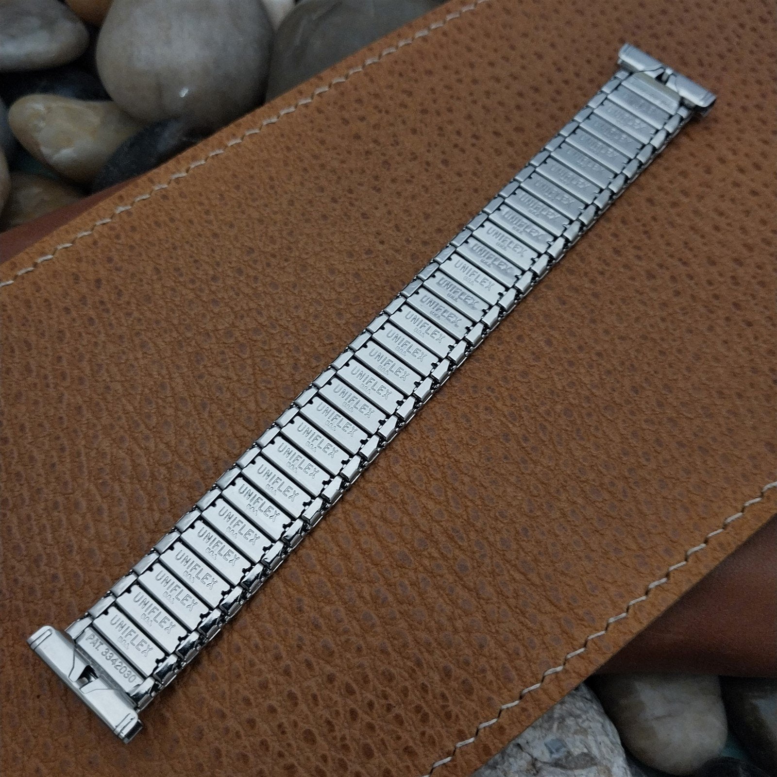 Uniflex USA Stainless Steel Expansion 1960s Vintage Watch Band 3/4" 11/16" 5/8"