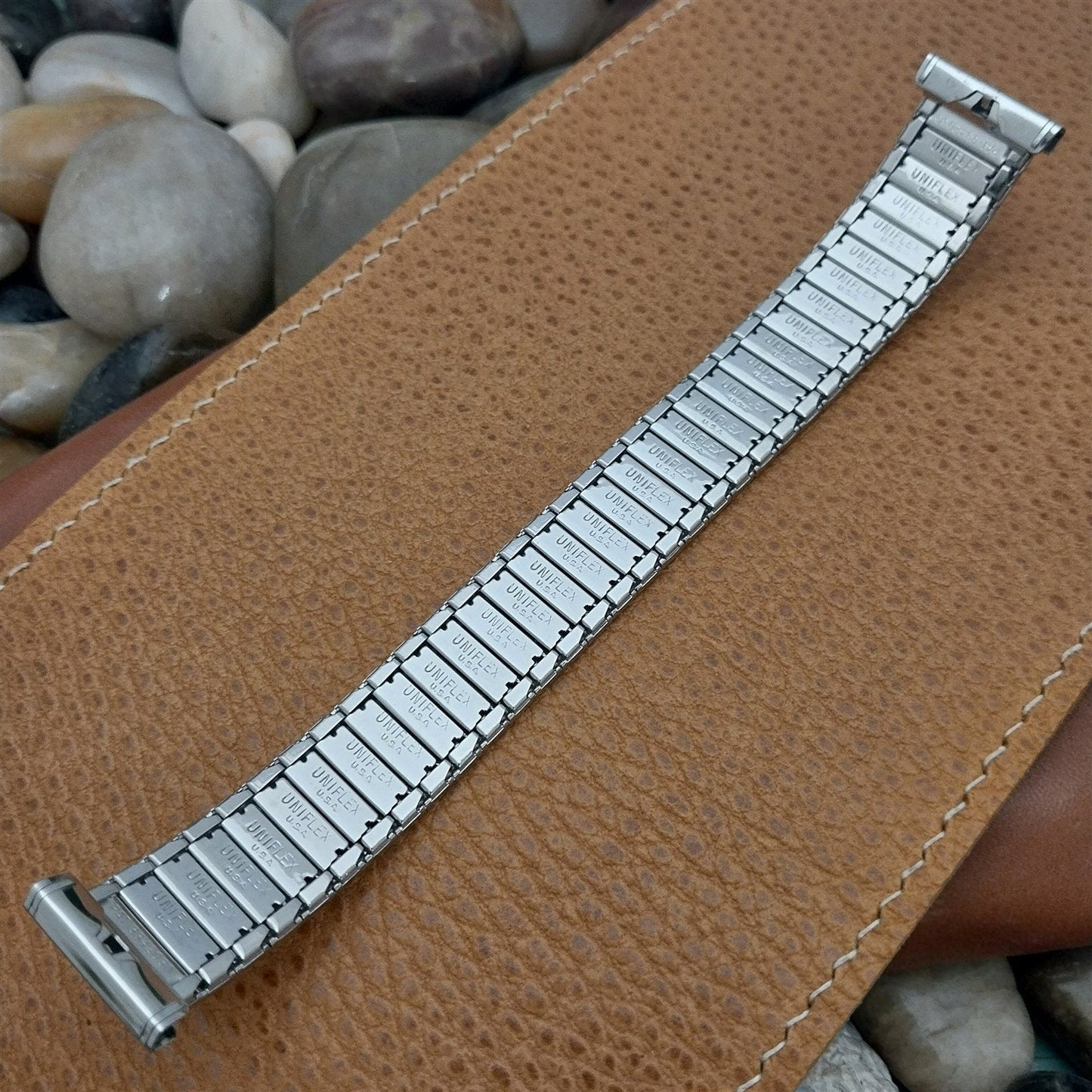 Uniflex USA Stainless Steel Expansion 1960s Vintage Watch Band 3/4" 11/16" 5/8"