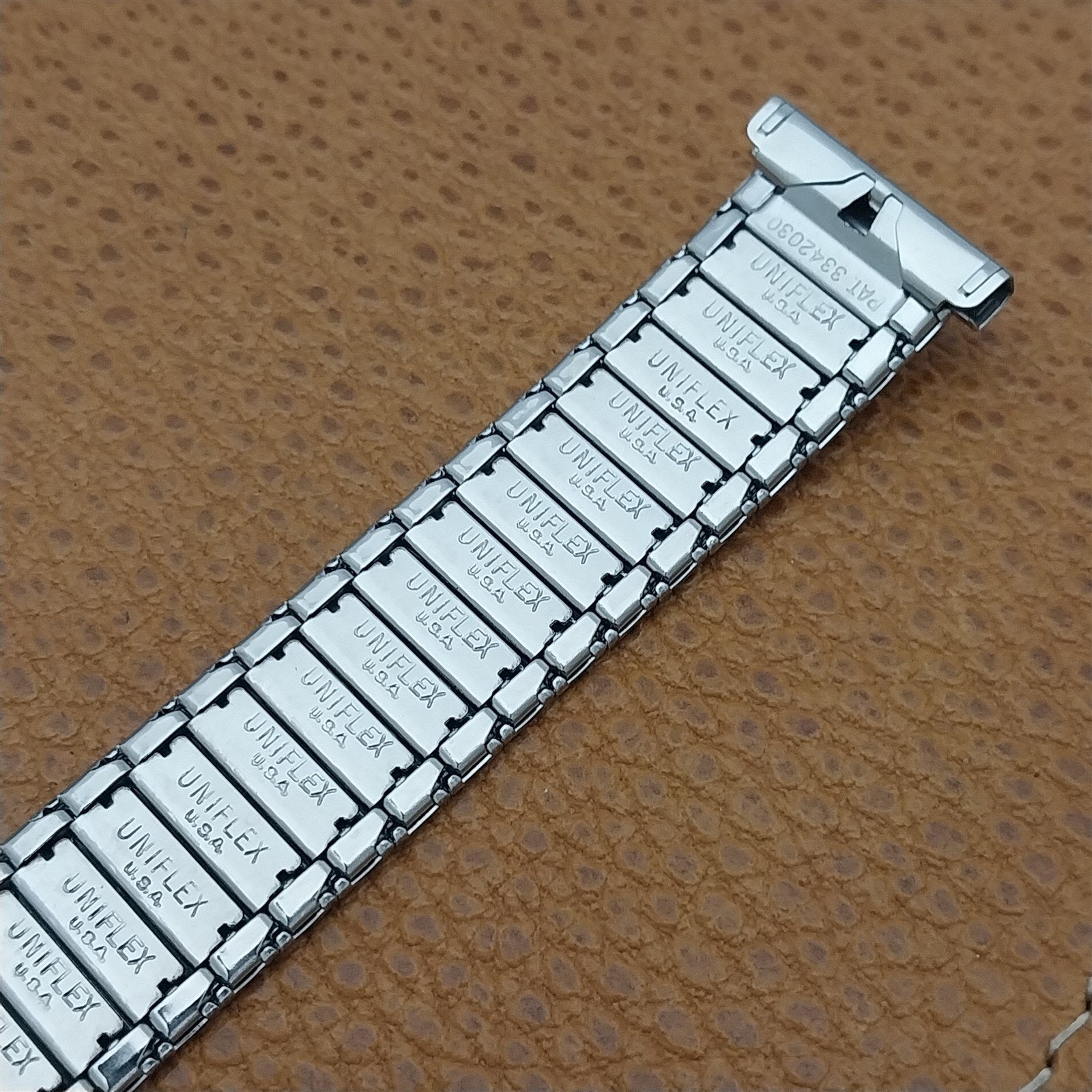16mm 18mm 19mm Uniflex Slim Stainless Steel Expansion 1960s Unused Watch Band