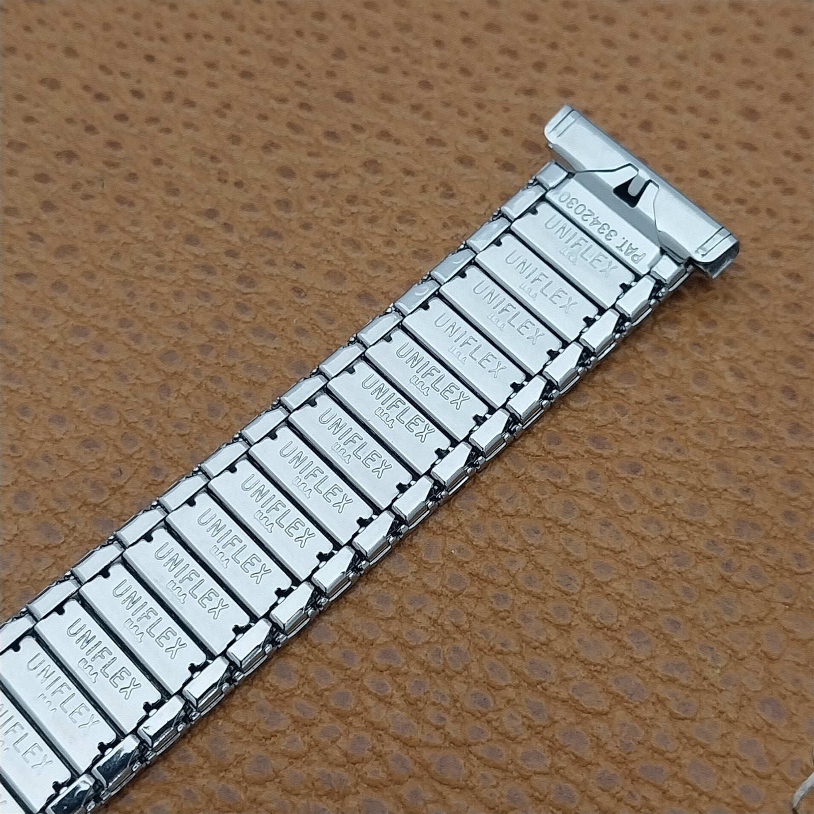 Vintage Uniflex Slim Stainless Steel Classic Expansion Unused 1960s Watch Band