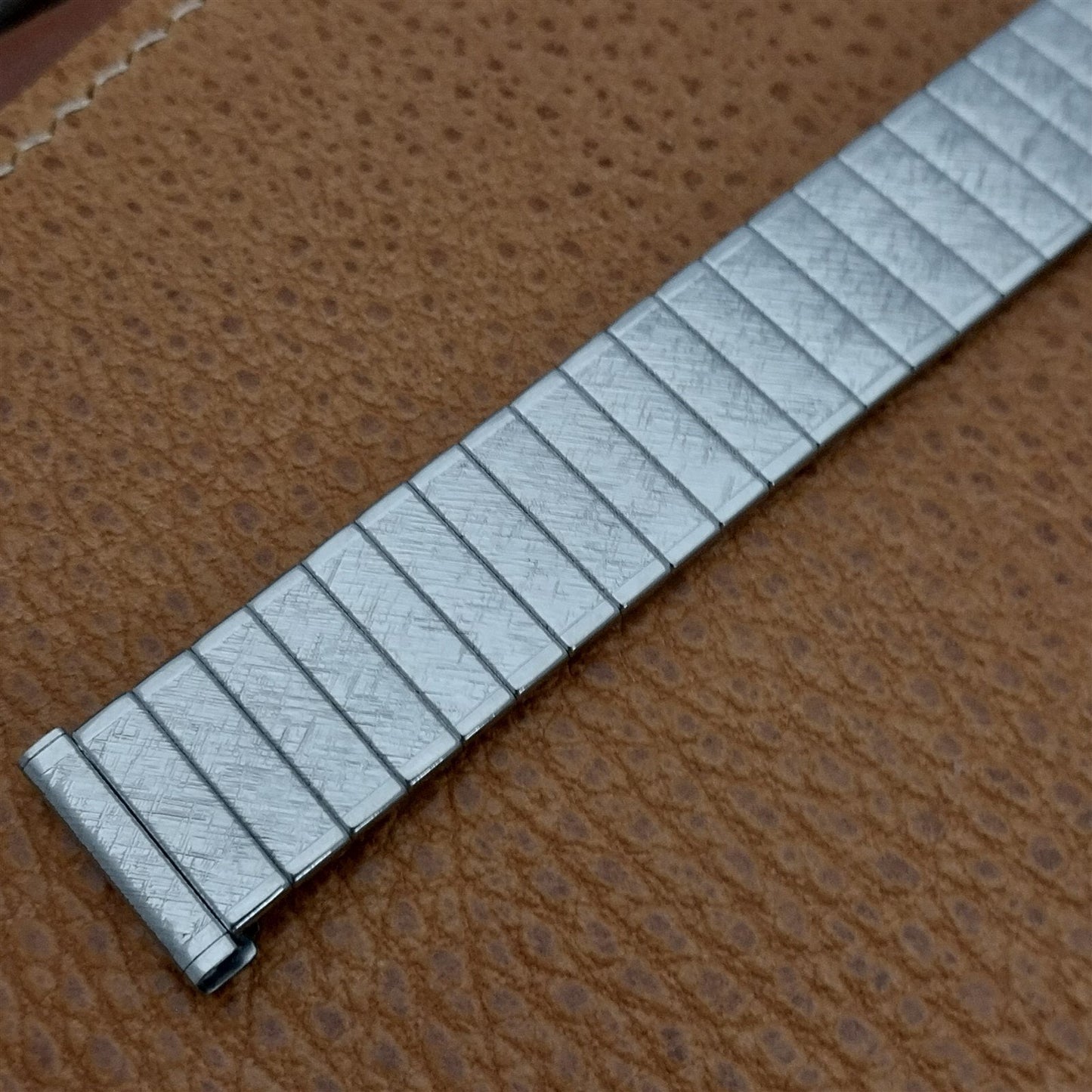 17.2mm 1960s Stainless Steel USA Made nos Vintage Watch Band Uniflex Expansion