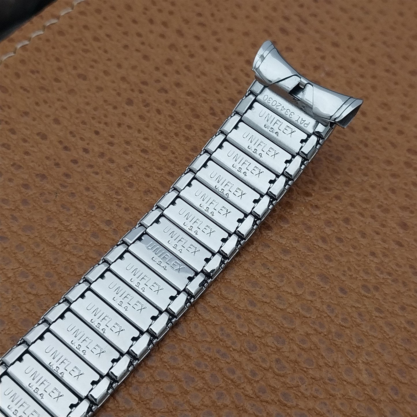 1960s 3/4" UniFlex USA Stainless Steel Old-Stock Expansion Vintage Watch Band