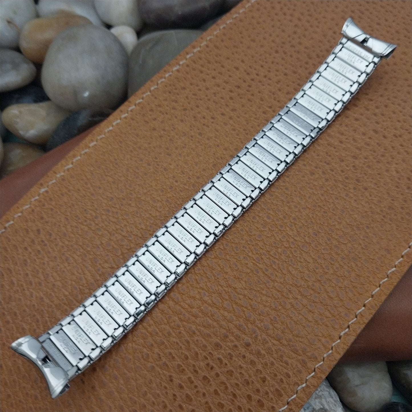1960s 3/4" UniFlex USA Stainless Steel Old-Stock Expansion Vintage Watch Band