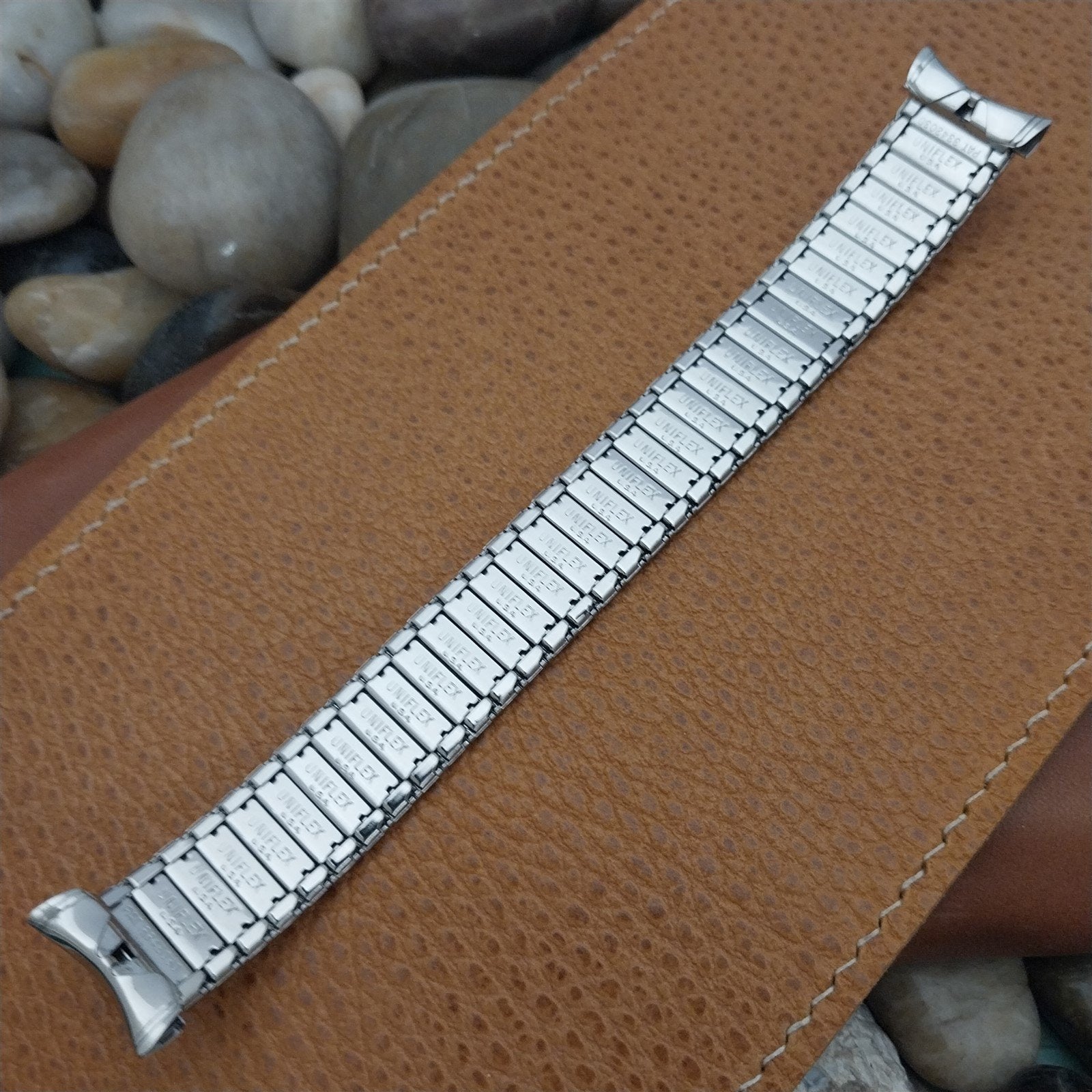 1960s 3/4" UniFlex USA Stainless Steel Old-Stock Expansion Vintage Watch Band