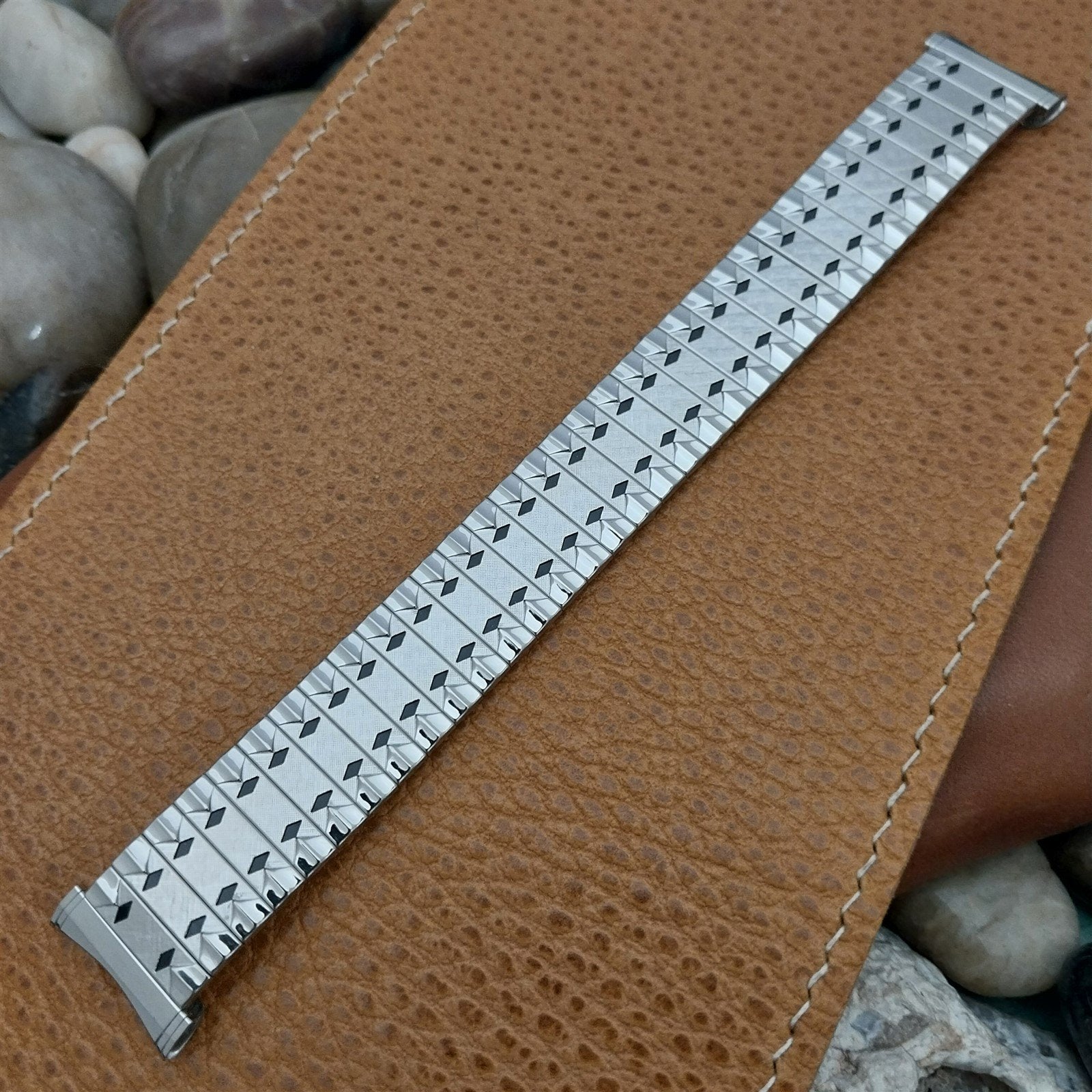 1960s 3/4" UniFlex USA Stainless Steel Old-Stock Expansion Vintage Watch Band