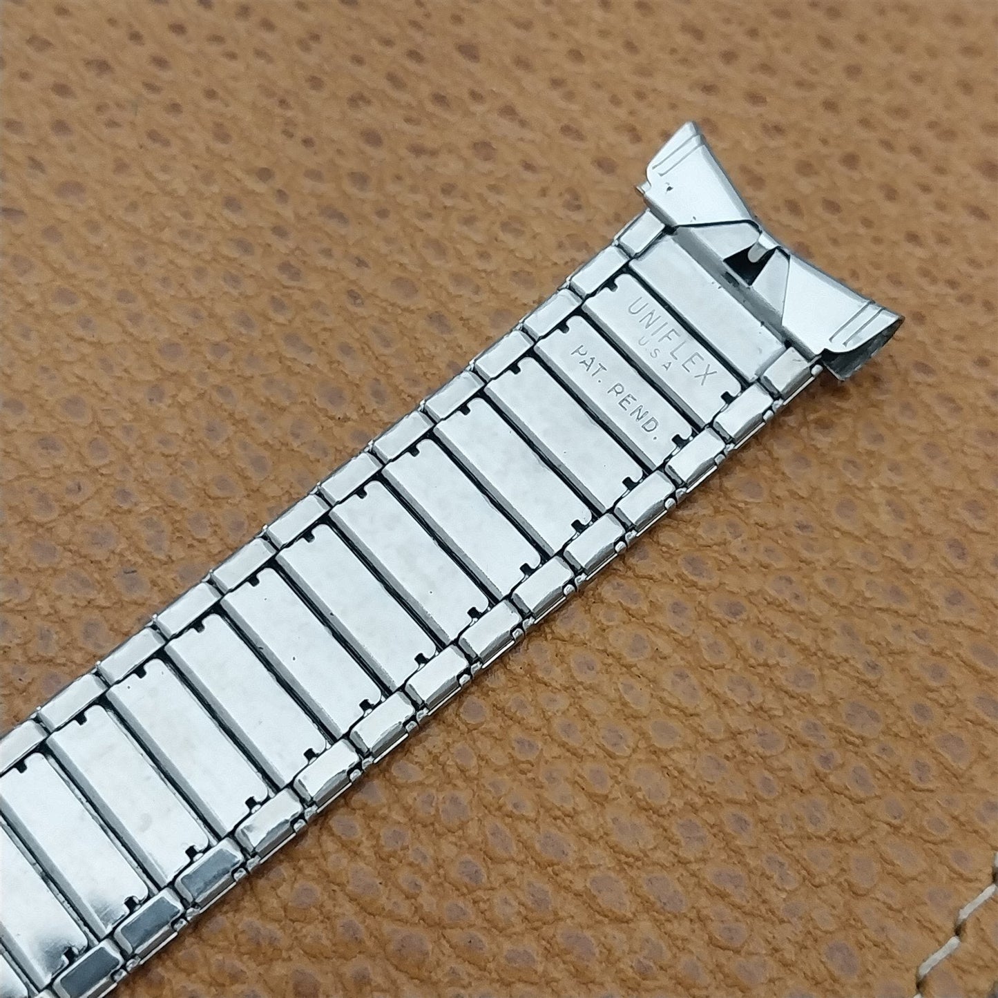 1960s 3/4" UniFlex USA Stainless Steel Old-Stock Expansion Vintage Watch Band