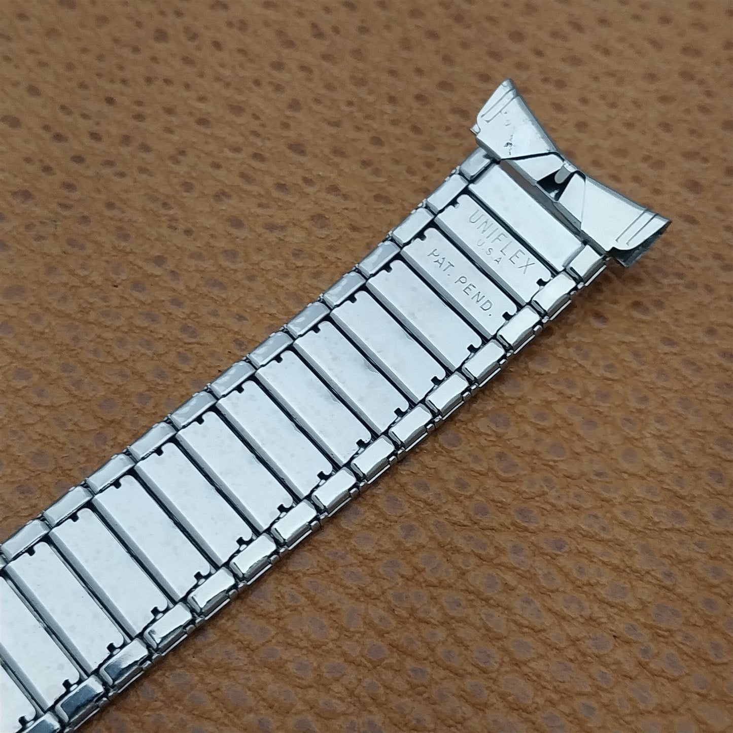 1960s 3/4" UniFlex USA Stainless Steel Old-Stock Expansion Vintage Watch Band