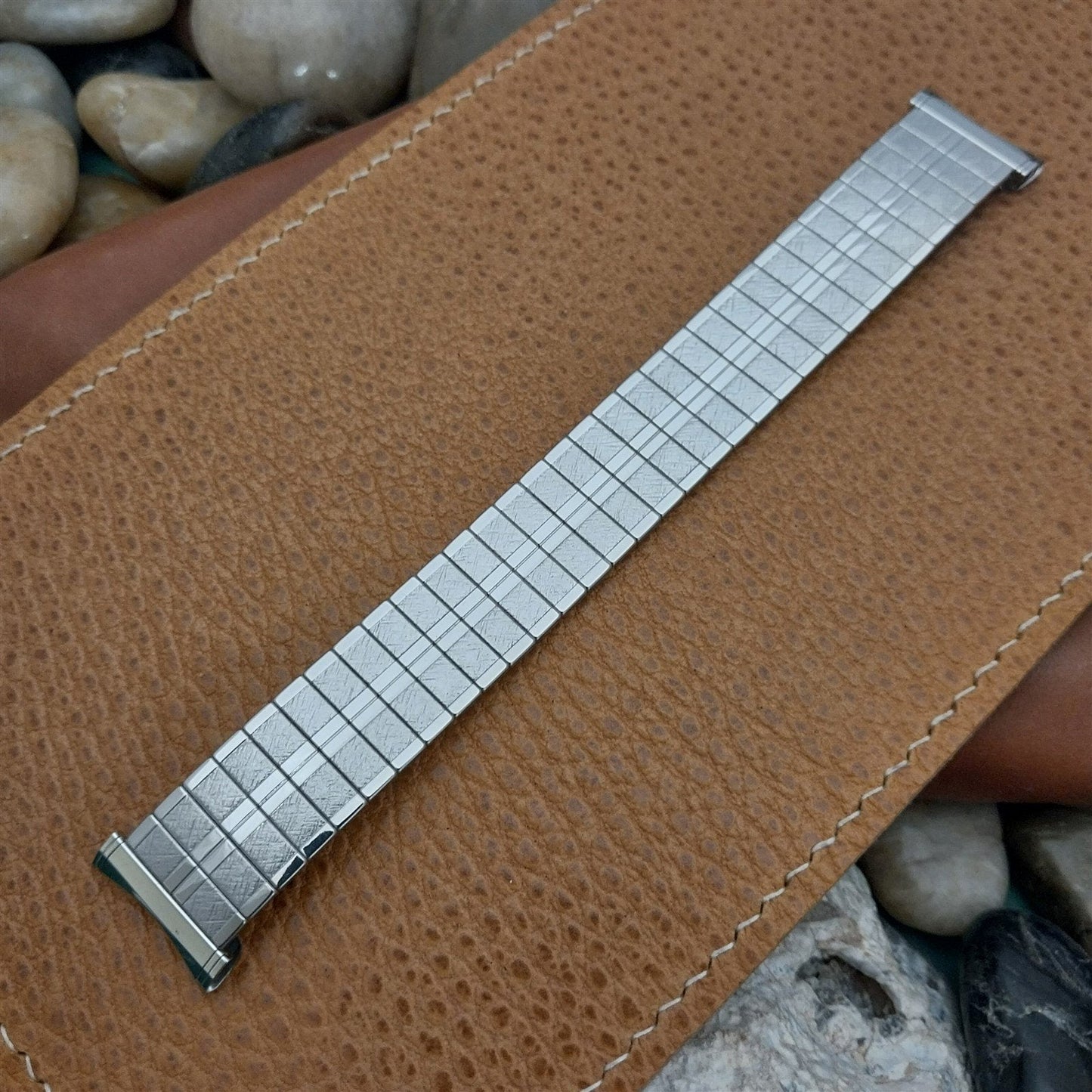 1960s 3/4" UniFlex USA Stainless Steel Old-Stock Expansion Vintage Watch Band