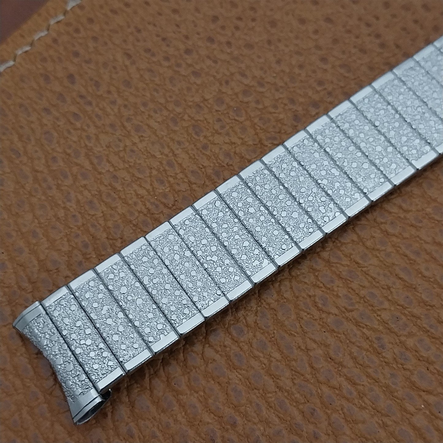 1960s 17.2mm UniFlex USA Stainless Steel Old-Stock Expansion Vintage Watch Band