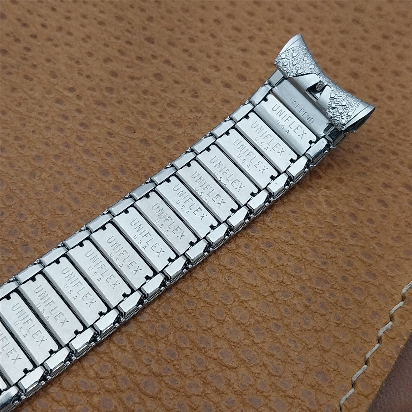 1960s 17.2mm UniFlex USA Stainless Steel Old-Stock Expansion Vintage Watch Band