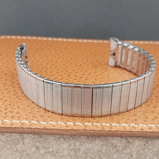 1960s 17.2mm UniFlex USA Stainless Steel Old-Stock Expansion Vintage Watch Band