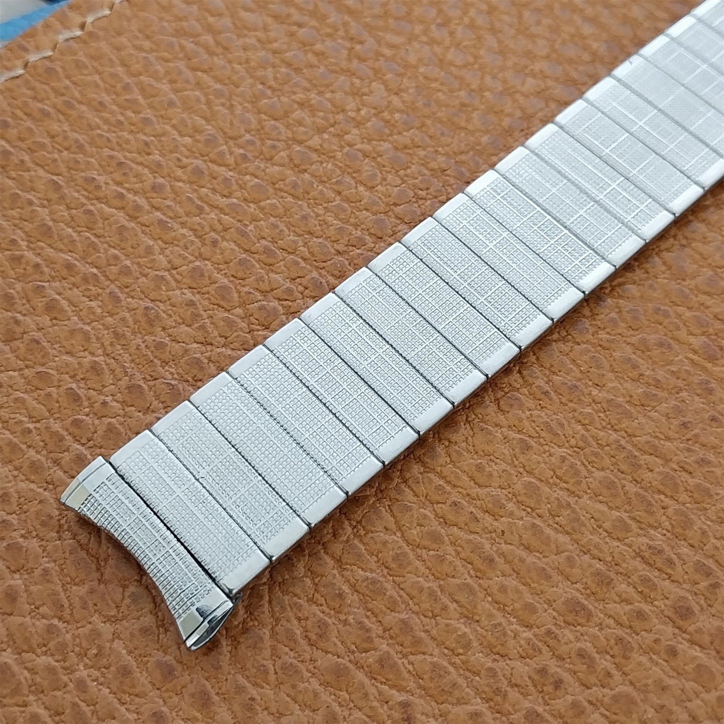 1960s 17.2mm UniFlex USA Stainless Steel Old-Stock Expansion Vintage Watch Band