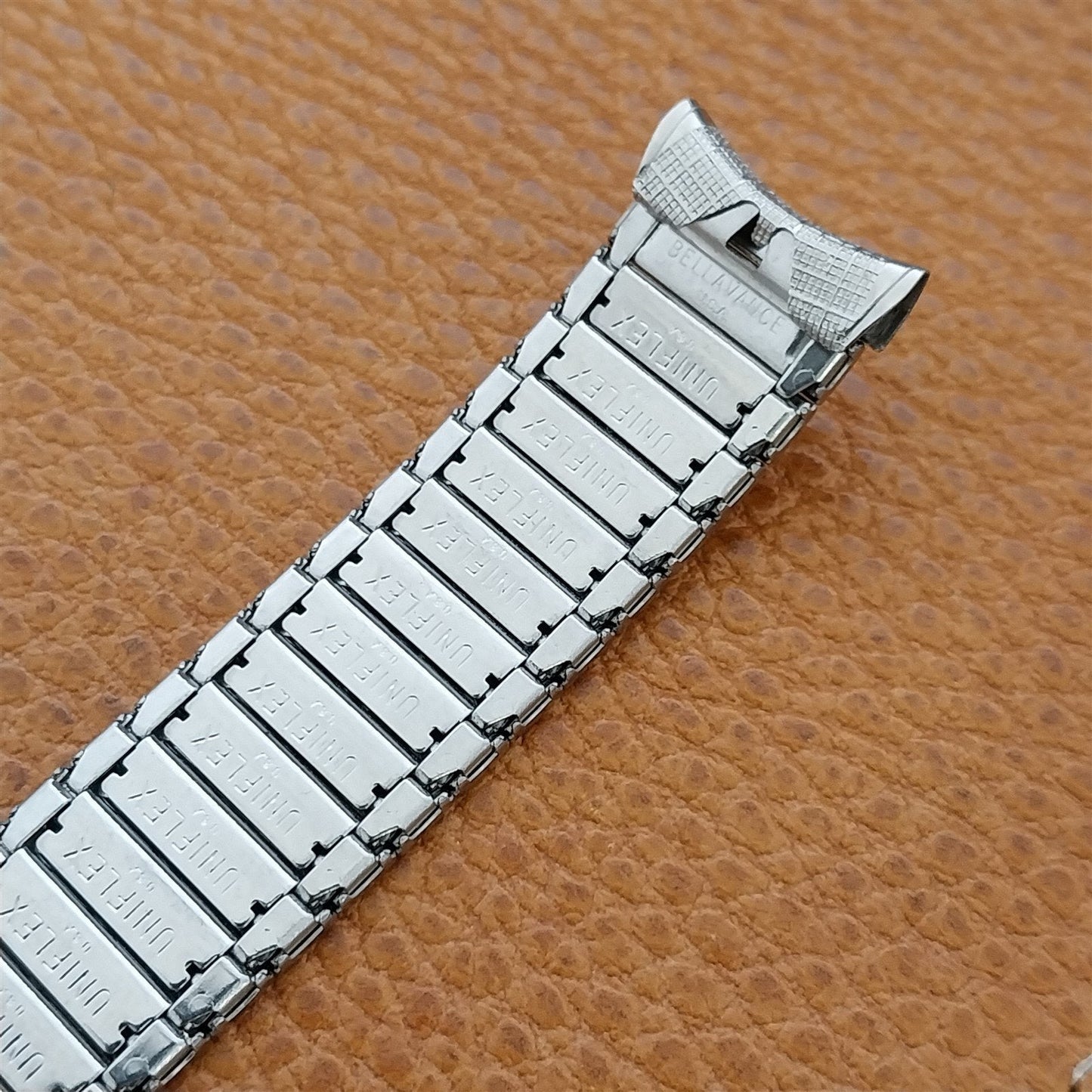 1960s 17.2mm UniFlex USA Stainless Steel Old-Stock Expansion Vintage Watch Band