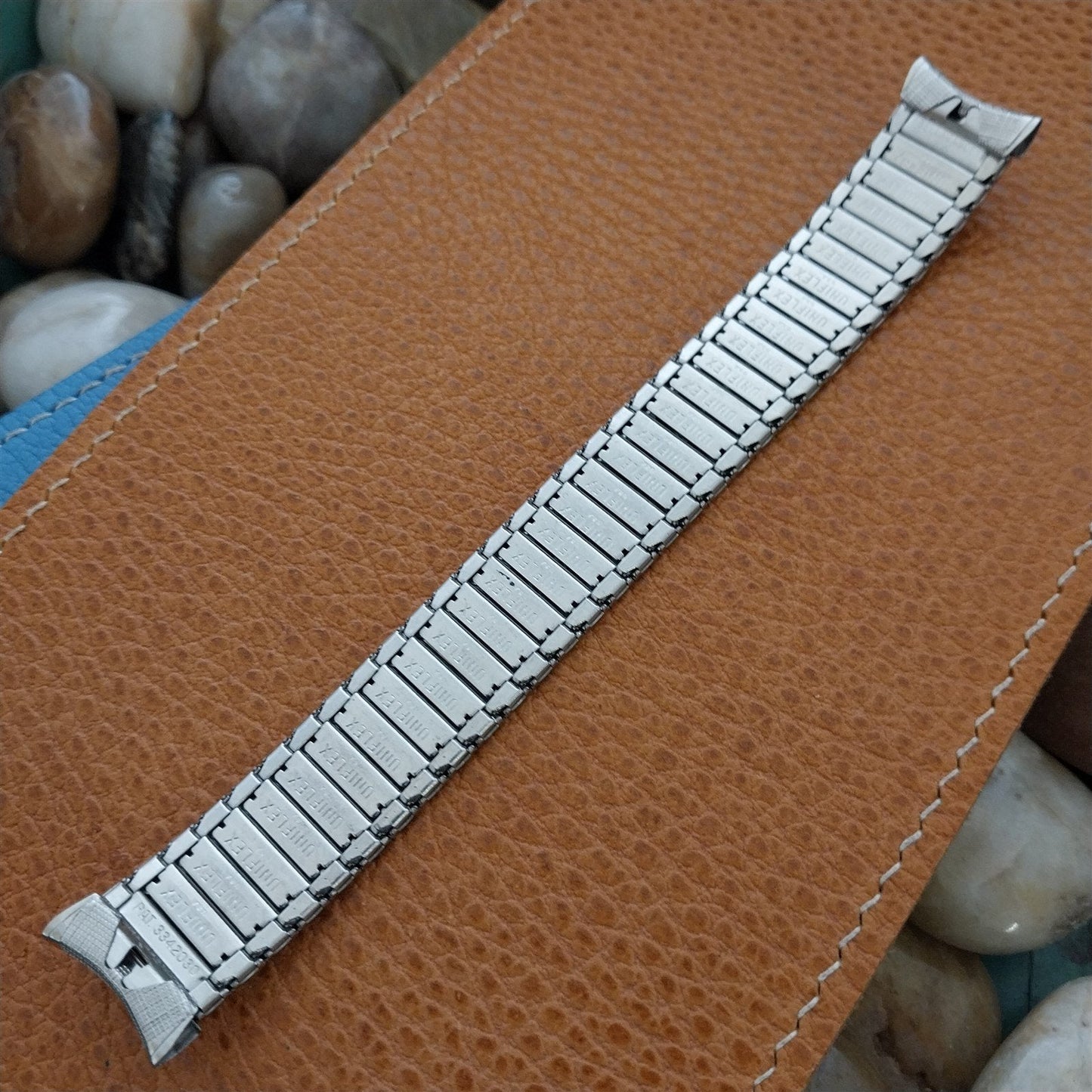 1960s 17.2mm UniFlex USA Stainless Steel Old-Stock Expansion Vintage Watch Band