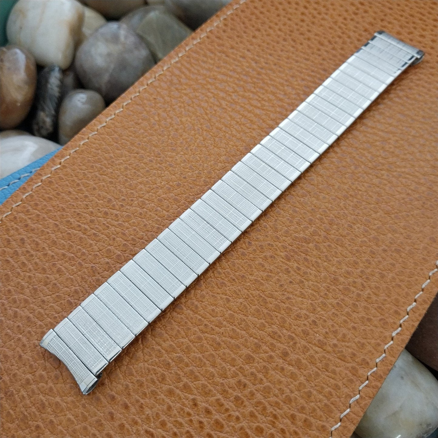 1960s 17.2mm UniFlex USA Stainless Steel Old-Stock Expansion Vintage Watch Band