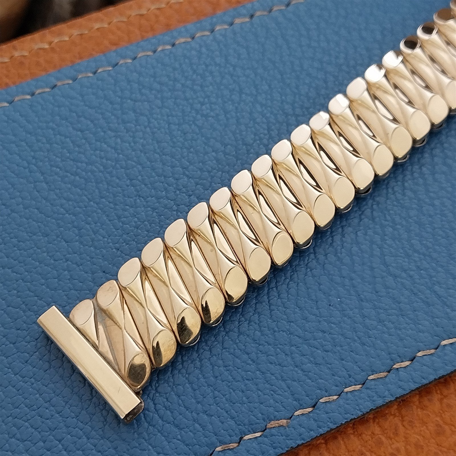 19mm 18mm 16mm Short Gold Filled 1950s Bellavance Expansion Vintage Watch Band