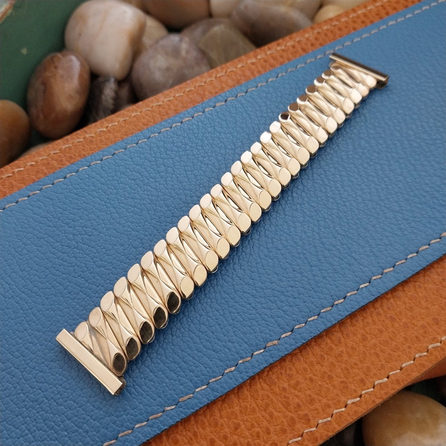 19mm 18mm 16mm Short Gold Filled 1950s Bellavance Expansion Vintage Watch Band