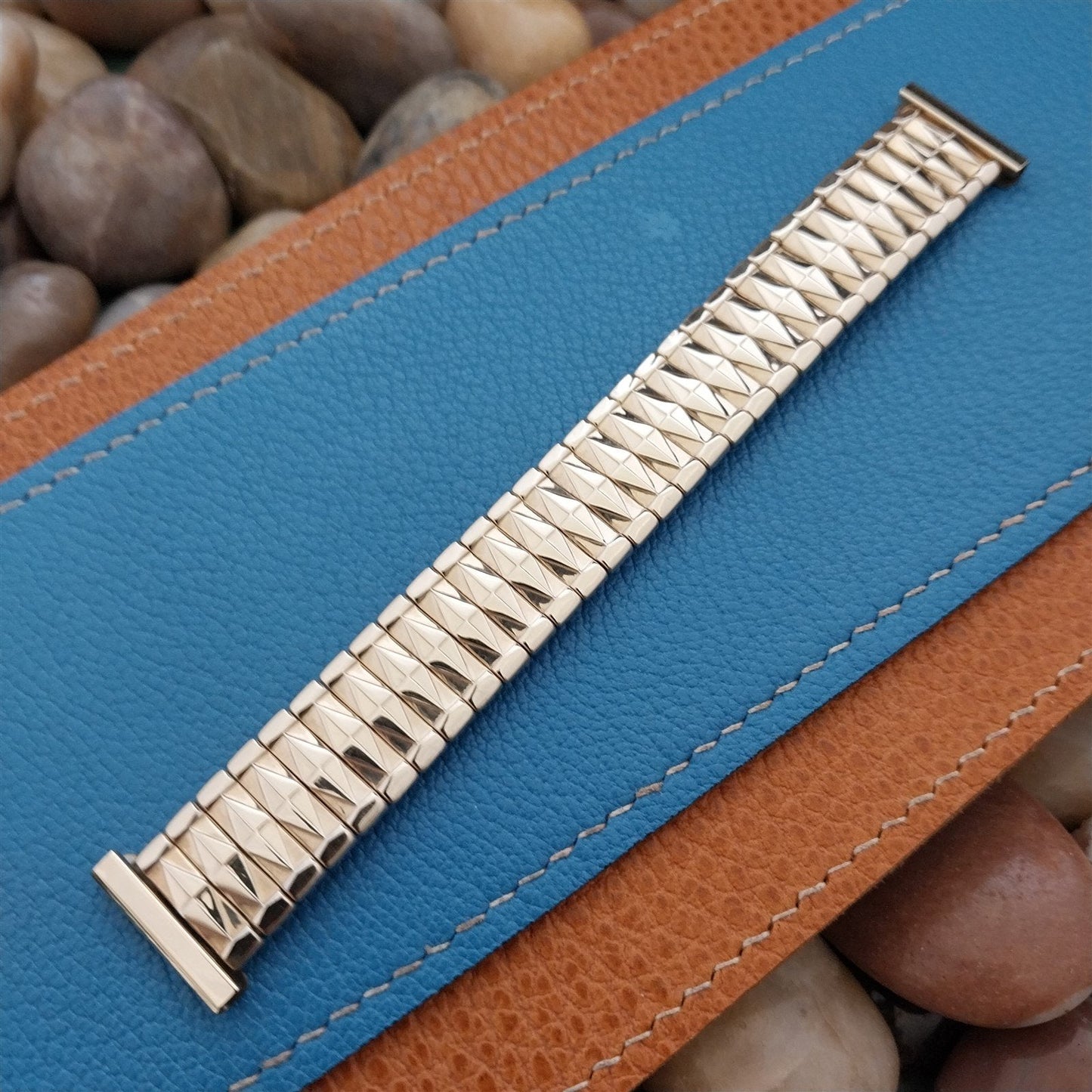 10K Gold-Filled Bellavance USA nos 1960s Vintage Watch Band 16mm-19mm