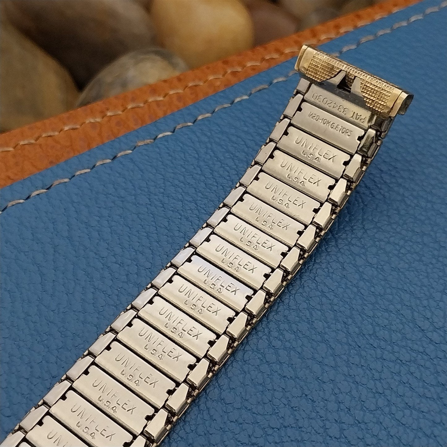 17.2mm 10k Gold-Filled 1960s Vintage Watch Band Uniflex USA Slim Expansion