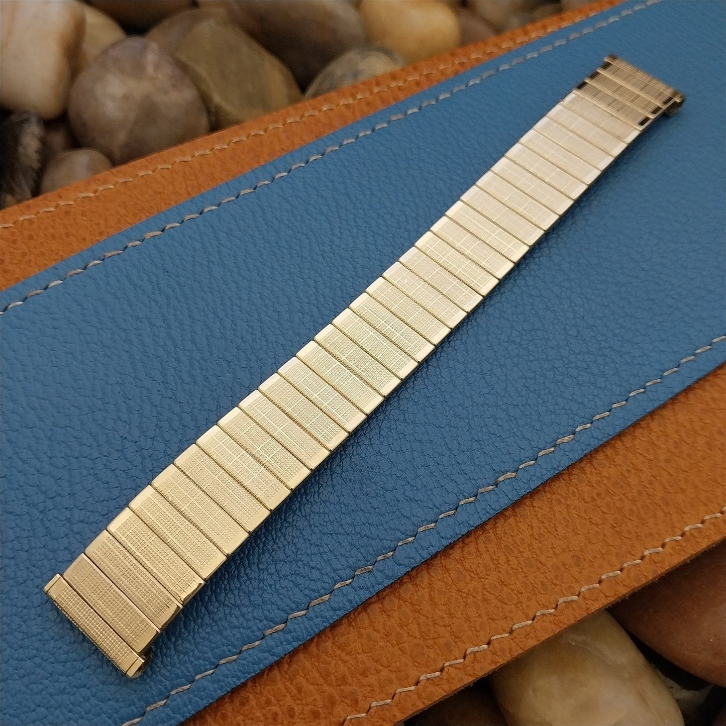 17.2mm 10k Gold-Filled 1960s Vintage Watch Band Uniflex USA Slim Expansion