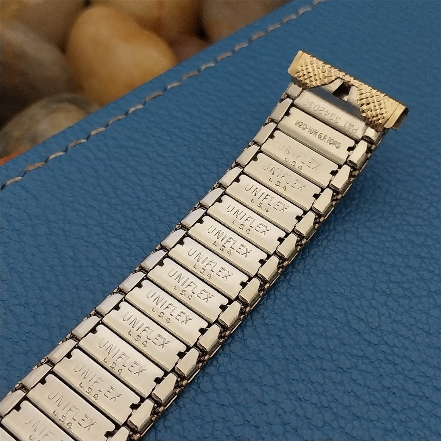 17.2mm 10k Gold-Filled 1960s Vintage Watch Band Uniflex USA Slim Expansion