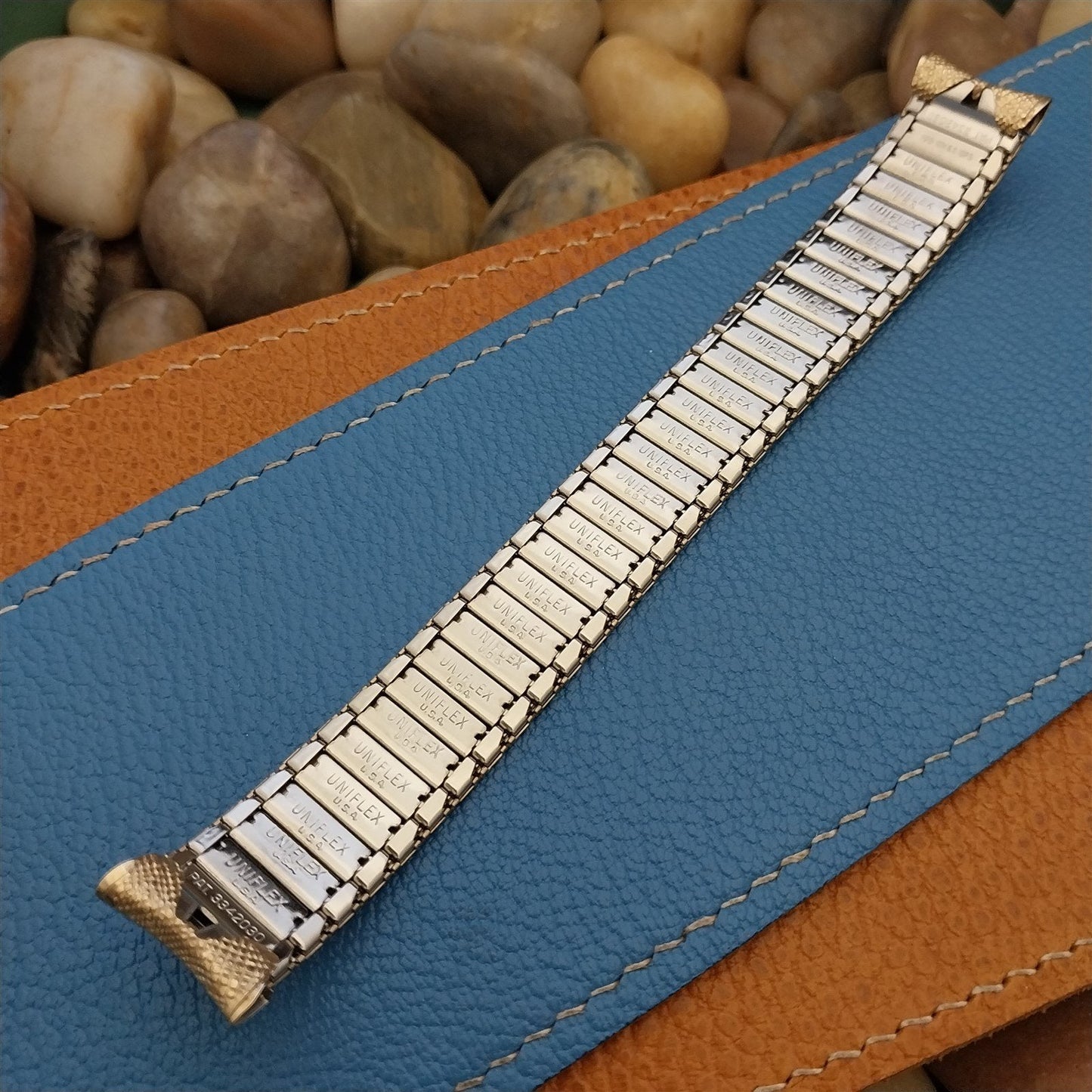 17.2mm 10k Gold-Filled 1960s Vintage Watch Band Uniflex USA Slim Expansion