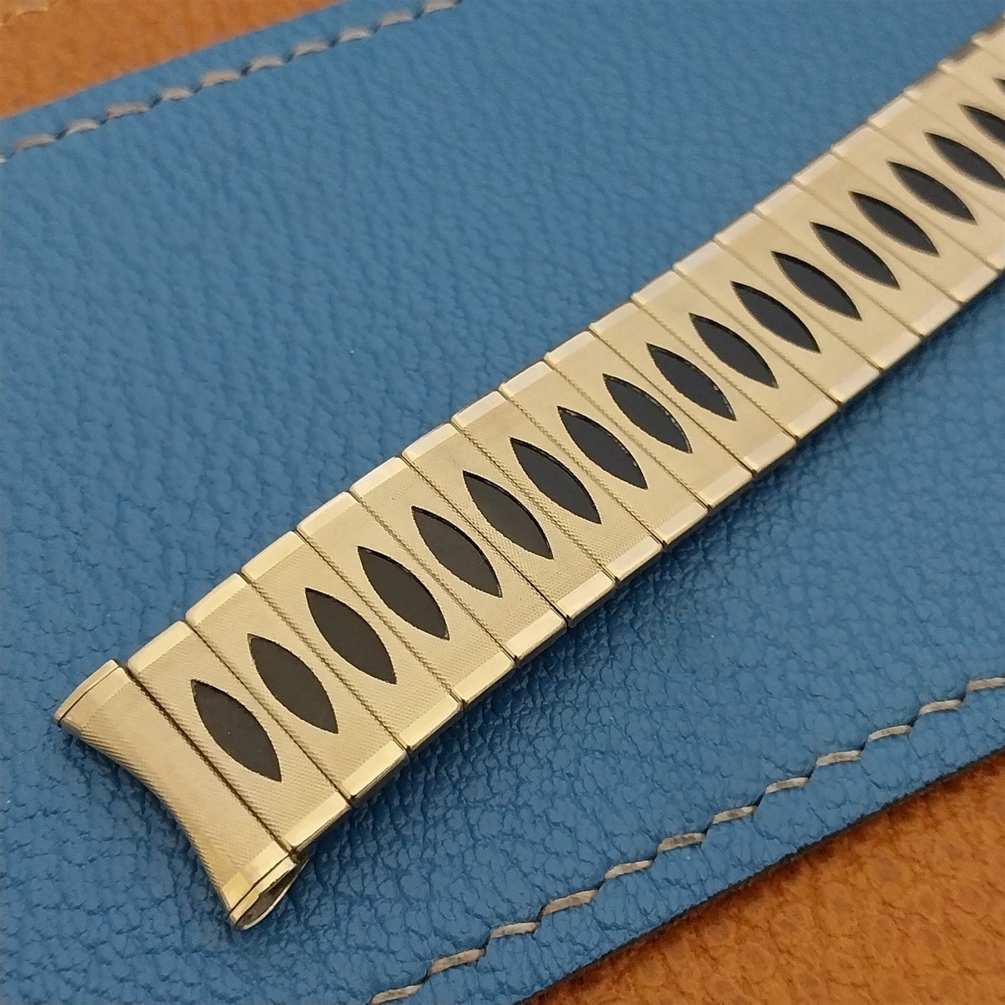 17.2mm 10k Gold-Filled 1960s Vintage Watch Band Uniflex USA Slim Expansion